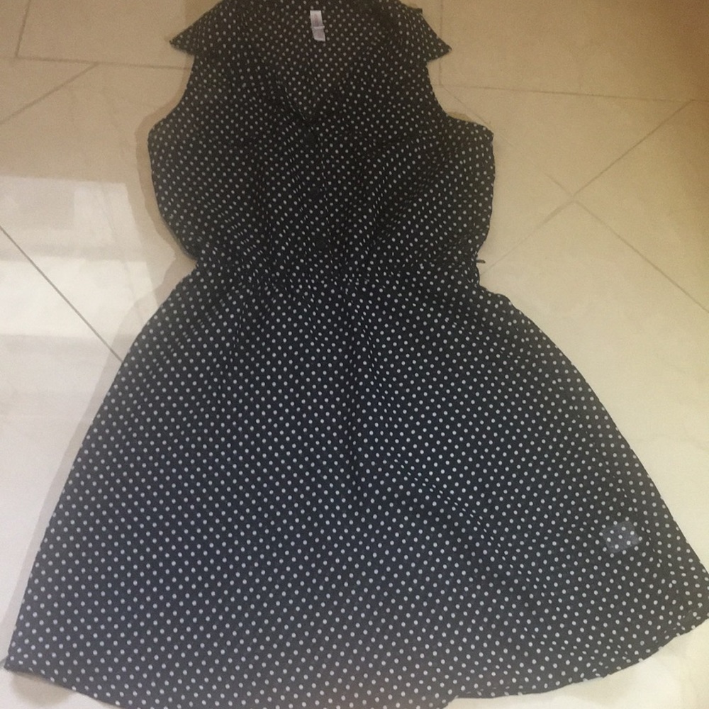 Polka Dot Fit and Flair Dress